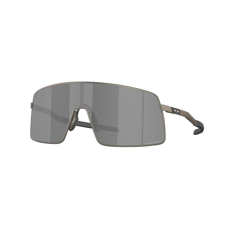 欧克利(OAKLEY)钛金材质矩形框男士太阳镜金属框架户外运动防紫外线 601301_Matte_Gunmetal_/_prizm_