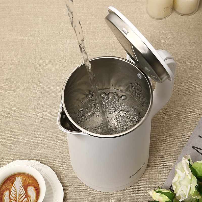 长虹(CHANGHONG)电热水壶 双层防烫 304不锈钢 防干烧 1.8L容量 家用电水壶 CSH-18D28