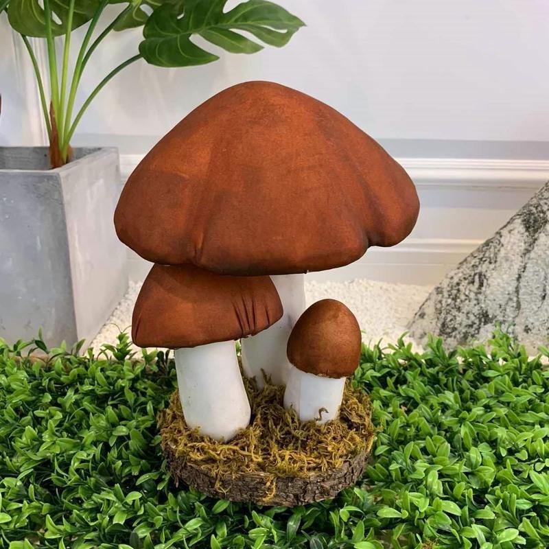 仿真蘑菇手工泡沫模型草坪园艺摆件配件景观装饰品拍摄道具蘑菇高约18
