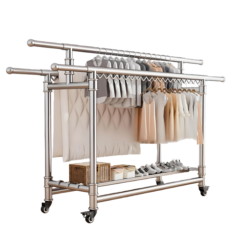 晾 衣架晾衣架晾衣架晾衣架晾衣架晾衣架双层100*60*150cm高清大图