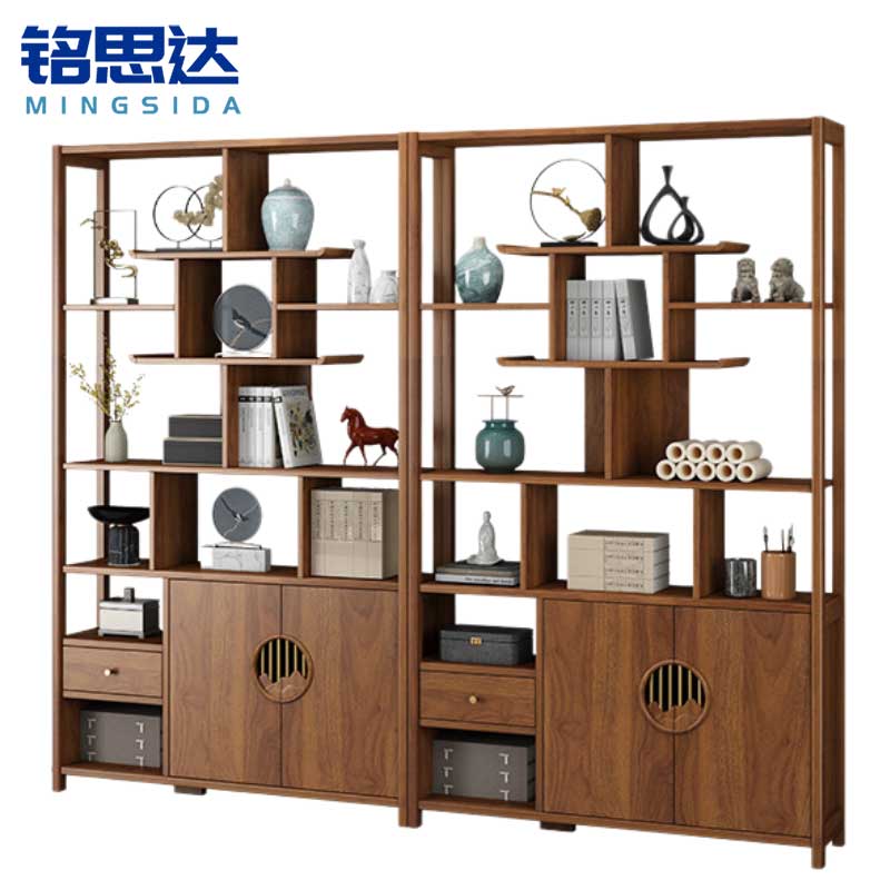 铭思达实木博古架240*30*200cm个高清大图