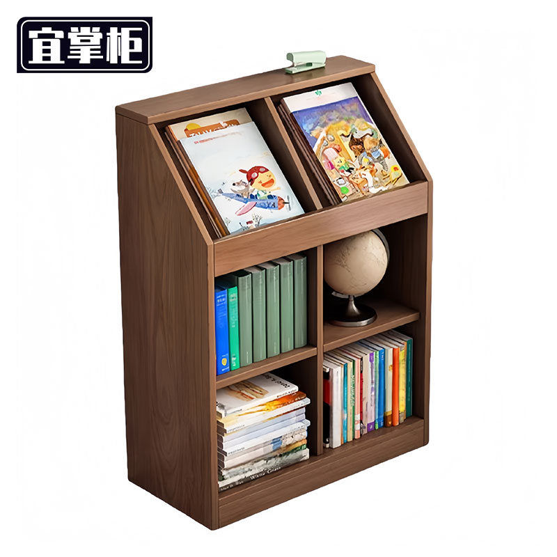 宜掌柜木质 书架高清大图