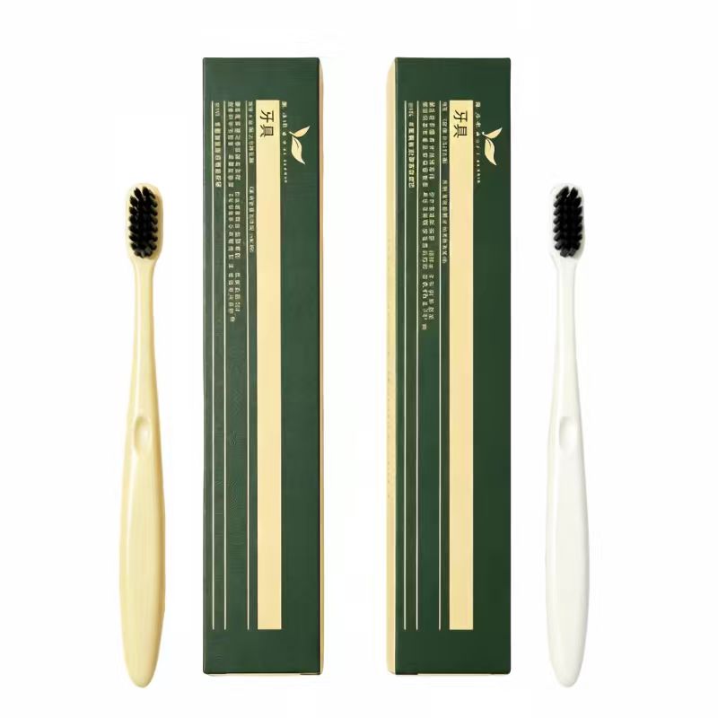若叶之季 LR-YS01 一次性牙刷套装 AB款 2盒/套 白色+米黄色(计价单位:套)高清大图