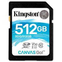 金士顿(Kingston)512GB SD卡 读90MB/s写45MB/s V30 U3 CLASS 10高速相机存储卡