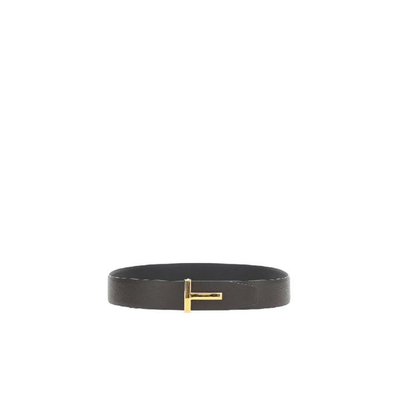 汤姆福特(Tom Ford)男士双面皮质腰带时尚简约百搭耐磨个性设计配
