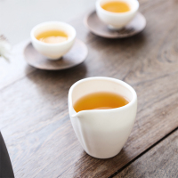 領藝 德化白瓷公道杯羊脂玉茶海分茶器陶瓷功夫茶具配件 无尘海