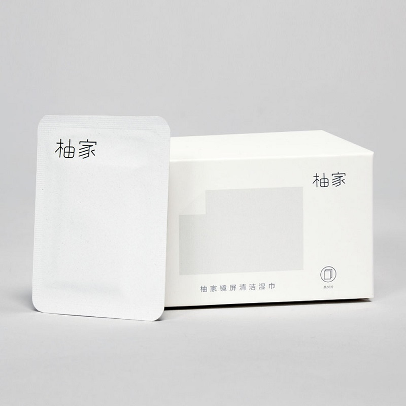 柚家镜屏湿巾50片/盒一次性眼镜纸相机镜头清洁