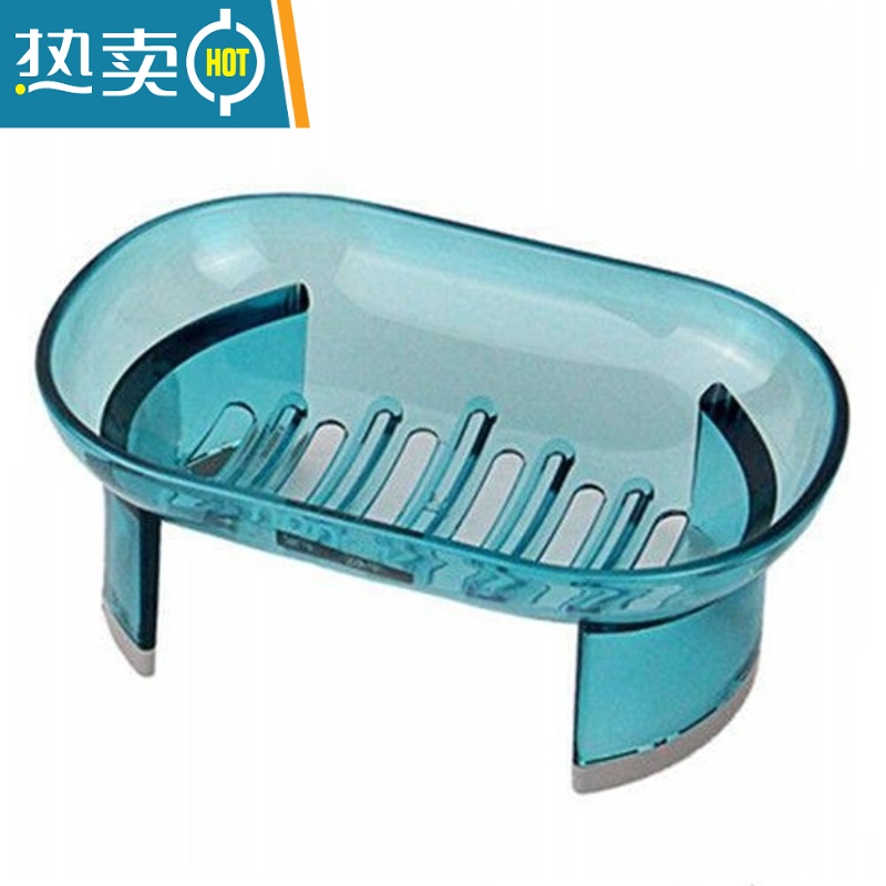 敬平肥皂盒家用卫生间创意香皂盒沥水高脚皂架学生宿舍洗衣皂收纳盒 A肥皂盒升级款1个装随机色.高清大图