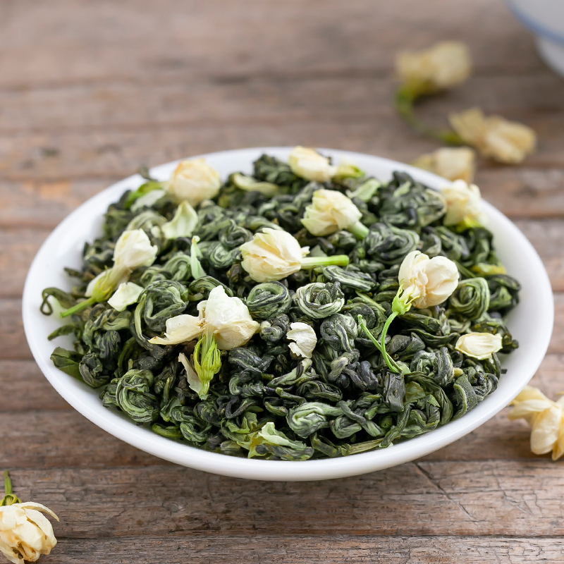 溪商茉莉曲螺浓香型茉莉花茶香螺2025新茶广西横县茶叶散装500g