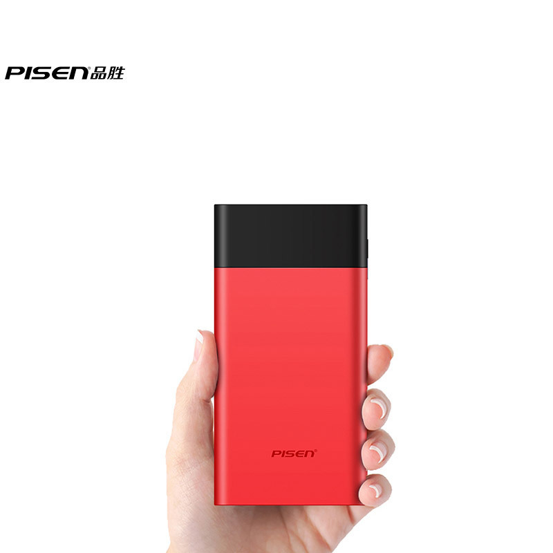 品胜LED薄彩2(10000mAh)移动电源中国红
