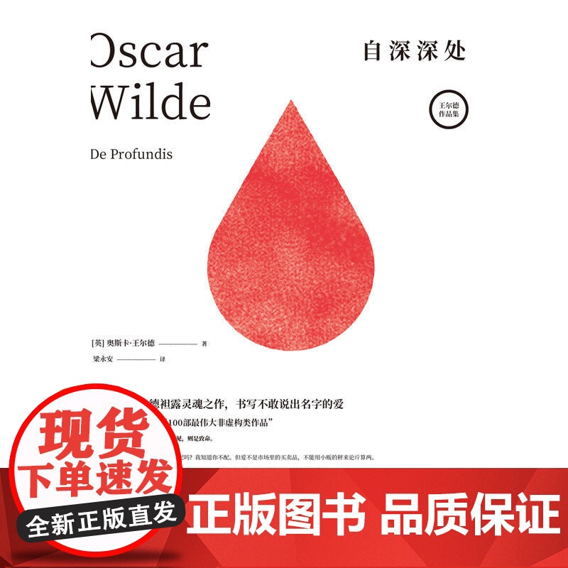 自深深处 奥斯卡·王尔德 袒露灵魂之作书写不敢说出名字的爱 夜莺与玫瑰外国文学自传体文学小说 王尔德作品集湖南文艺出版社高清大图