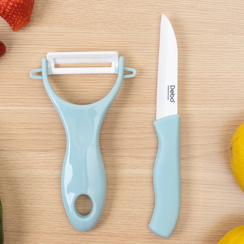 Debo德铂 佐伊陶瓷刀套装水果刀套装刮皮刀宿舍刀具刮皮器DEP-682