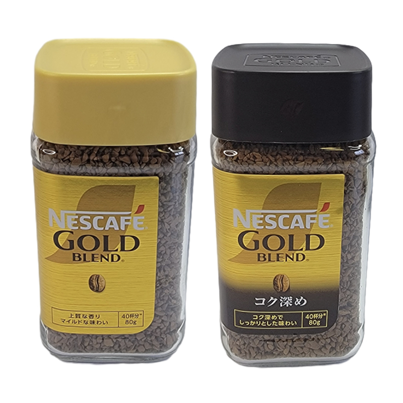 日本进口Nescafe雀巢gold金牌甄选原味甄选浓郁柔和速溶咖啡瓶装80g高清大图