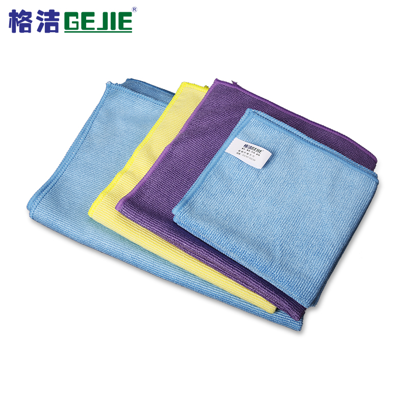 格洁 830302 超细纤维擦拭布 30cm×30cm×50片/箱 黄色 吸尘吸水毛巾 洗车擦车擦玻璃毛巾高清大图