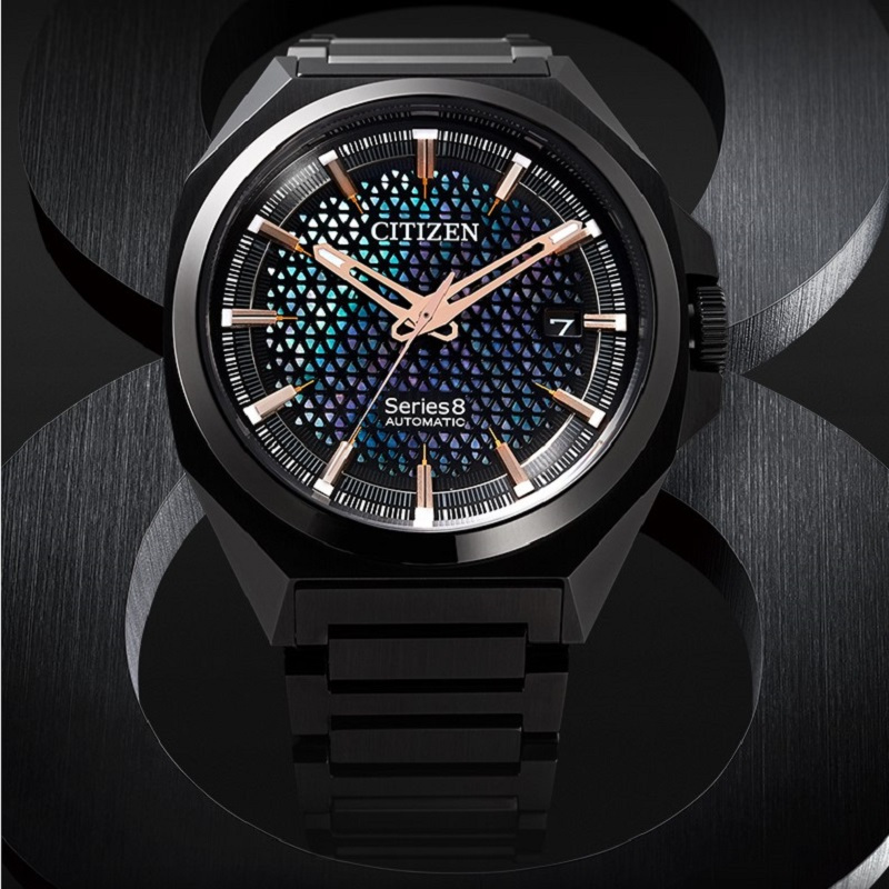 新品 国行西铁城(CITIZEN)Series 8系列自动机械潜水款不锈钢带时尚商务男表 NA1015-81Z