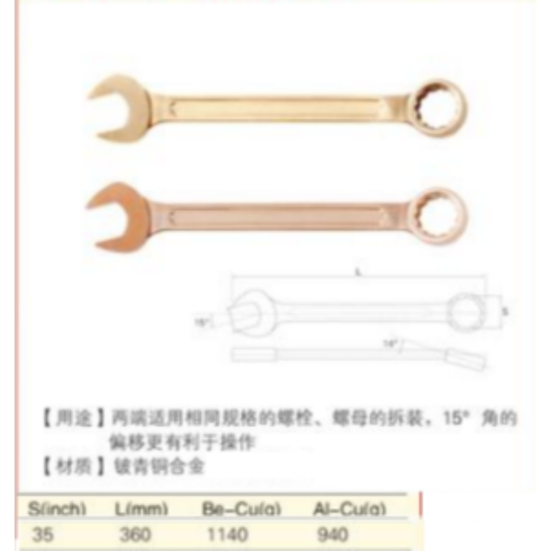 四凯 两用扳手SK-OS-048 把高清大图