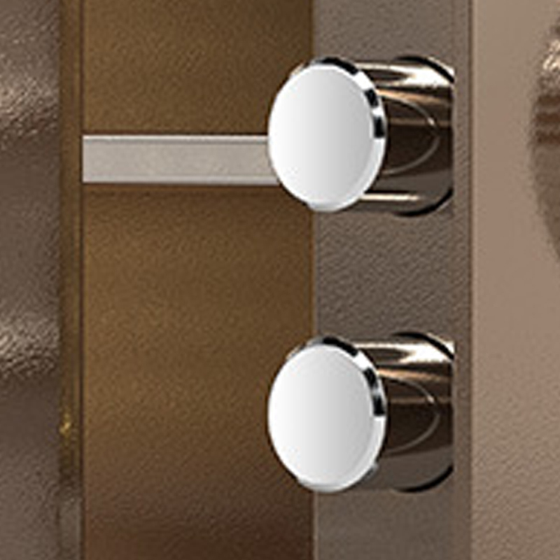 臻远 ZY40618095 小型保险柜密码保险箱全钢防盗保管箱 30cm咖色电子密码款高清大图