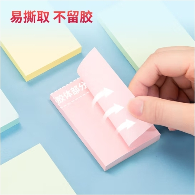 得力(deli)12本彩色便利贴粘性便签纸 76*51mm备忘留言纸/记事贴/自粘留言本办公用品P07155