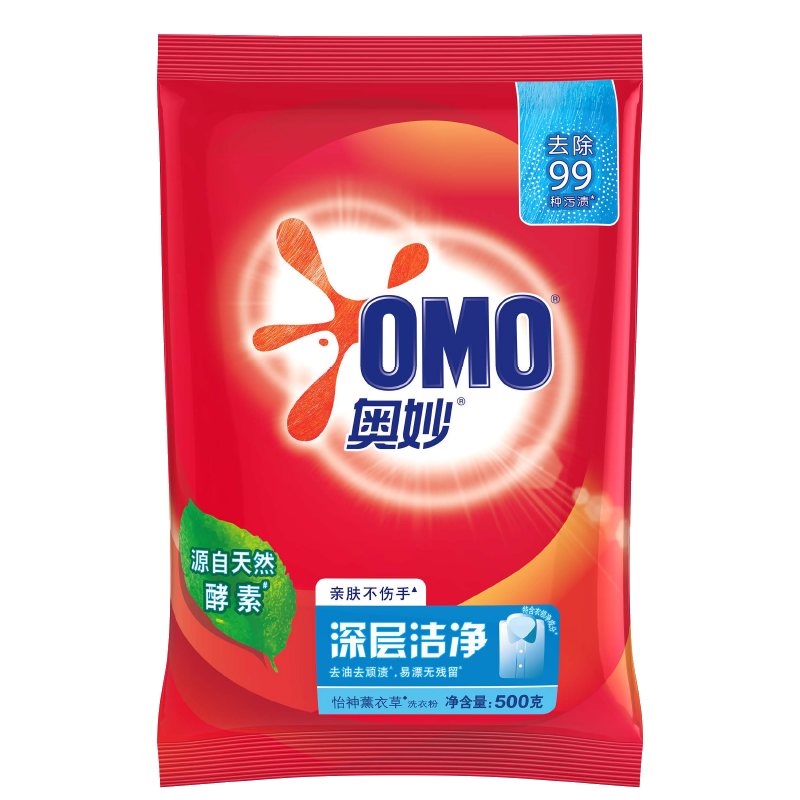 奥妙深层洁净洗衣粉500G 单位:包高清大图