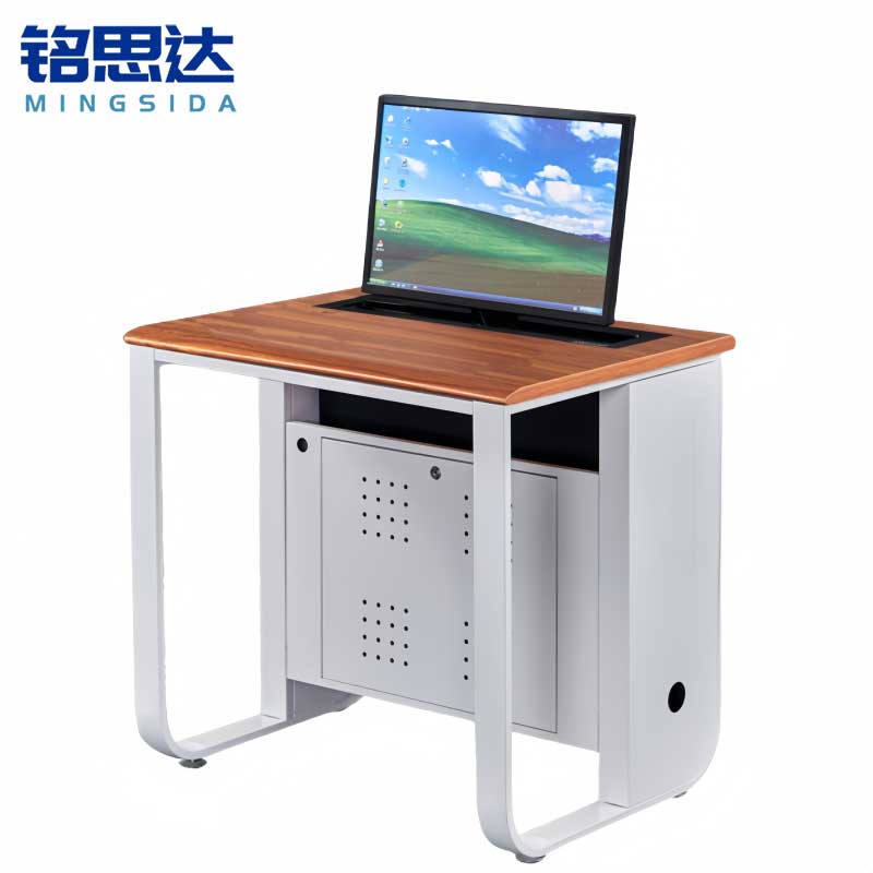 铭思达升降电脑桌单人位张高清大图