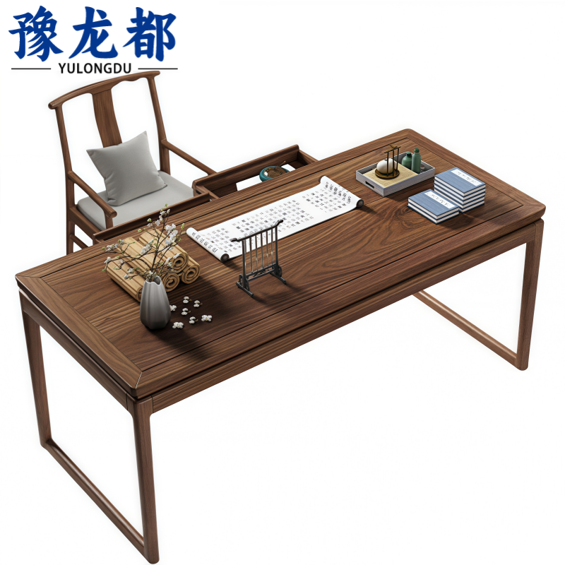 豫龙都书桌椅 一椅套高清大图