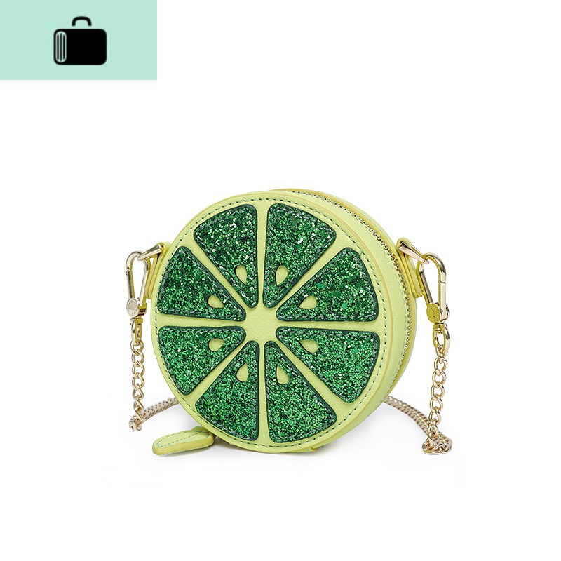 上新小包包女2020新款秋冬可爱水果零钱包单肩斜挎链条迷你包NEW LAKE高清大图