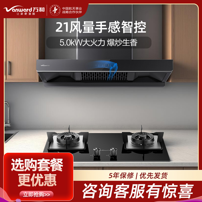 万和(Vanward)烟灶套装CXW-380-WX536+JZT-B6L60天然气