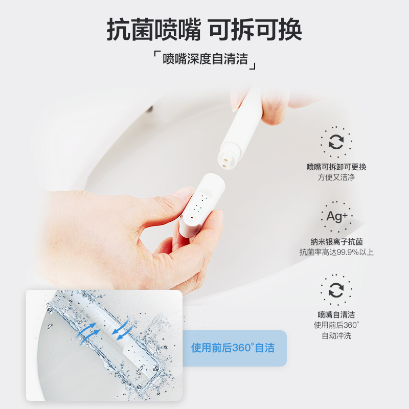 夏普(SHARP)智能坐便器盖板VZ-SPK22G-W即热式全功能 日本品牌自动冲洗抗菌加热电子坐便器盖板圈洁身器