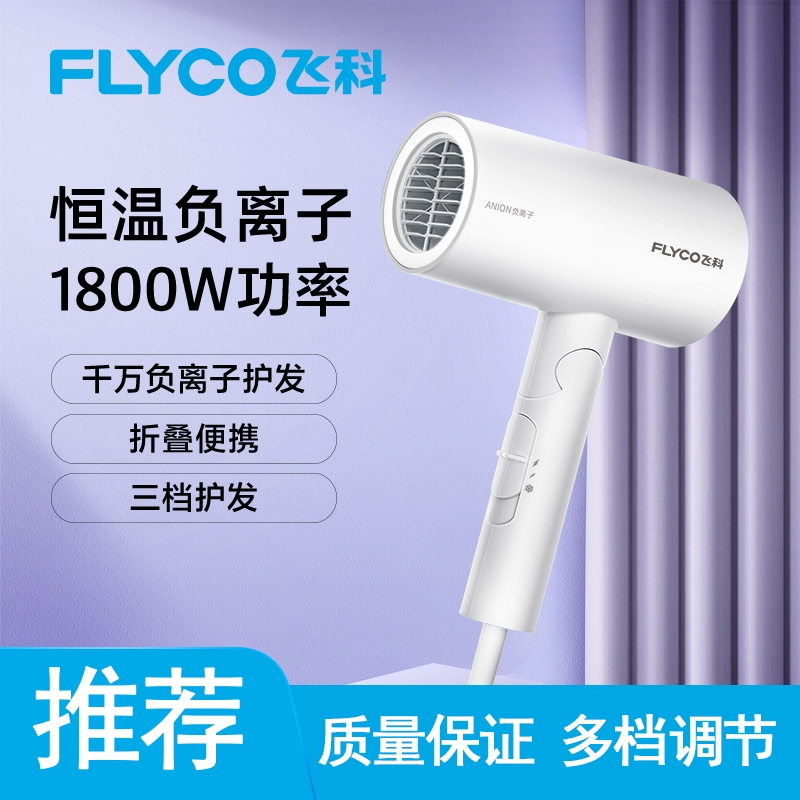 飞科flyco吹风机家用大功率发廊大风力电吹风发型师专用风筒