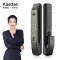 凯迪仕 (kaadas)智能门锁K20 MAX 全自动3D人脸解锁 远程可视猫眼 电子密码锁 太空灰 C级锁芯