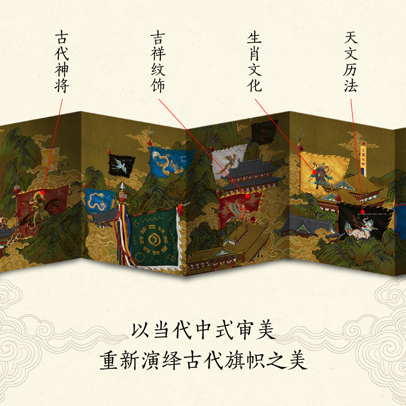 [正版]中国武备志 典籍里的旗帜之美 北斗北著绘 重新发现中国传统之美 收藏级中国古代旗谱 为中国摇旗呐喊 出版社图高清大图