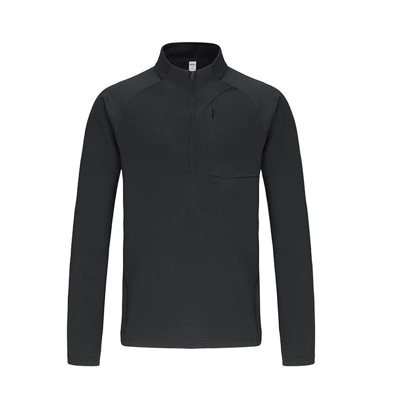 万山宏业 立领长袖运动T恤 W61188 件高清大图