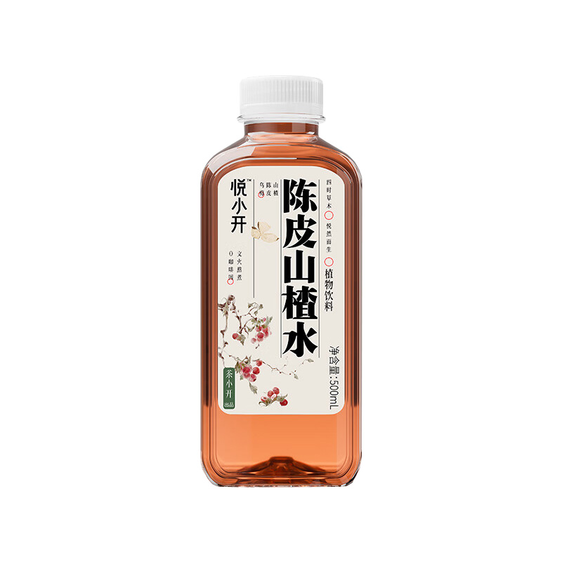 茶小开 陈皮山楂水 500ml*15瓶 箱