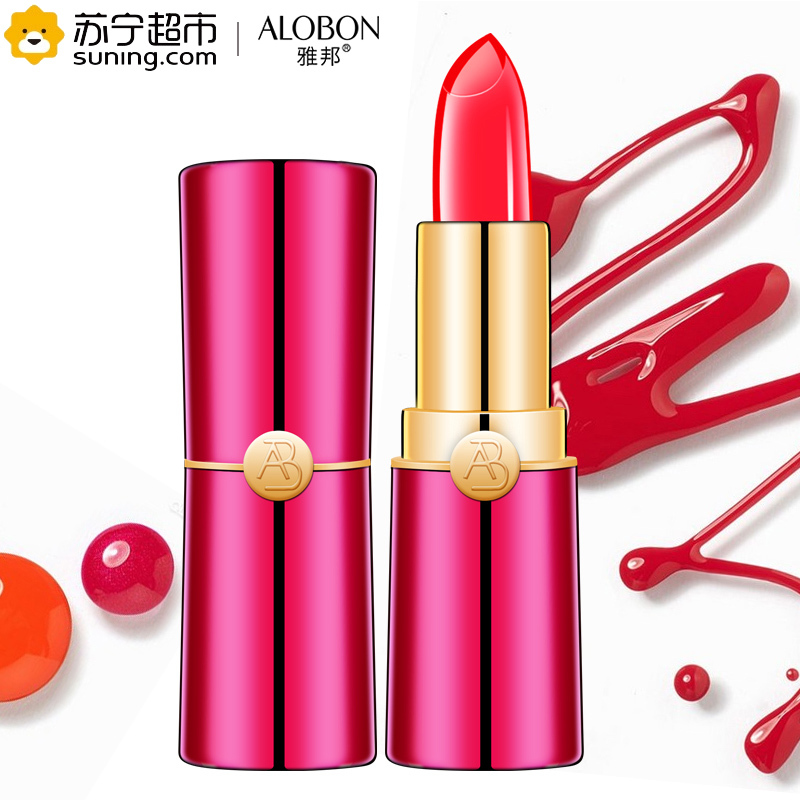 雅邦(ALOBON)果冻不沾杯口红3.2g(不掉色 持久润唇膏 咬唇妆唇釉)02芭比粉