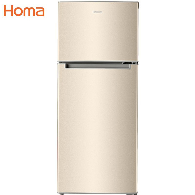 奥马homabcd130gn130升双门冰箱家用大冷藏双开门电冰箱小型冰箱