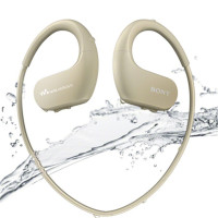 索尼(SONY)NW-WS413防水游泳跑步运动mp3音乐播放器一体耳机 4G 乳白色