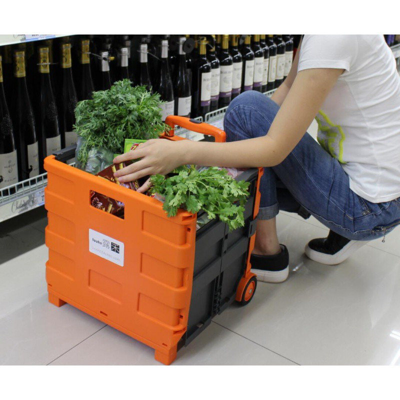 购物车买菜车小拉车家用便携折叠拉杆车超市推车 拖车