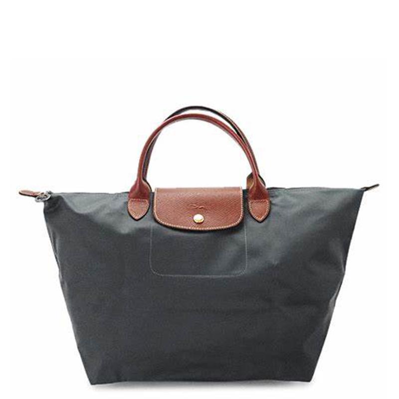 [直营]珑骧(Longchamp) 拉链 锦纶 女款Le Pliage系列 软 尼龙中号短柄可折叠手提包