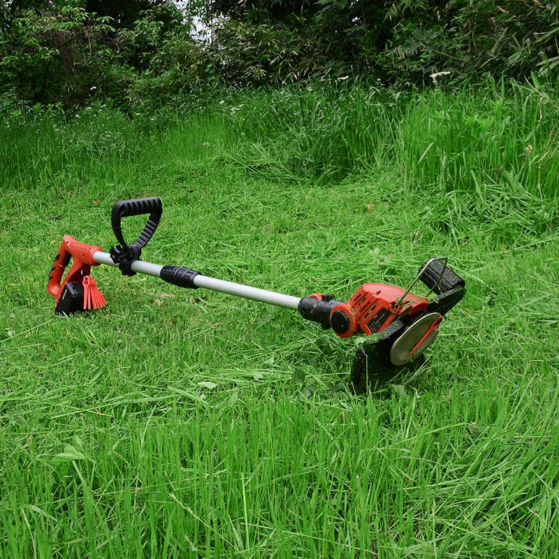 充电式小型剪机电动割机家用除机弹痕锂电坪修剪打机 20v锂电打草机