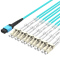 千天(QANTOP)光纤跳线OM3万兆多模40G光模块用集束光纤线1分8芯MPO-LC QT-GXTX465