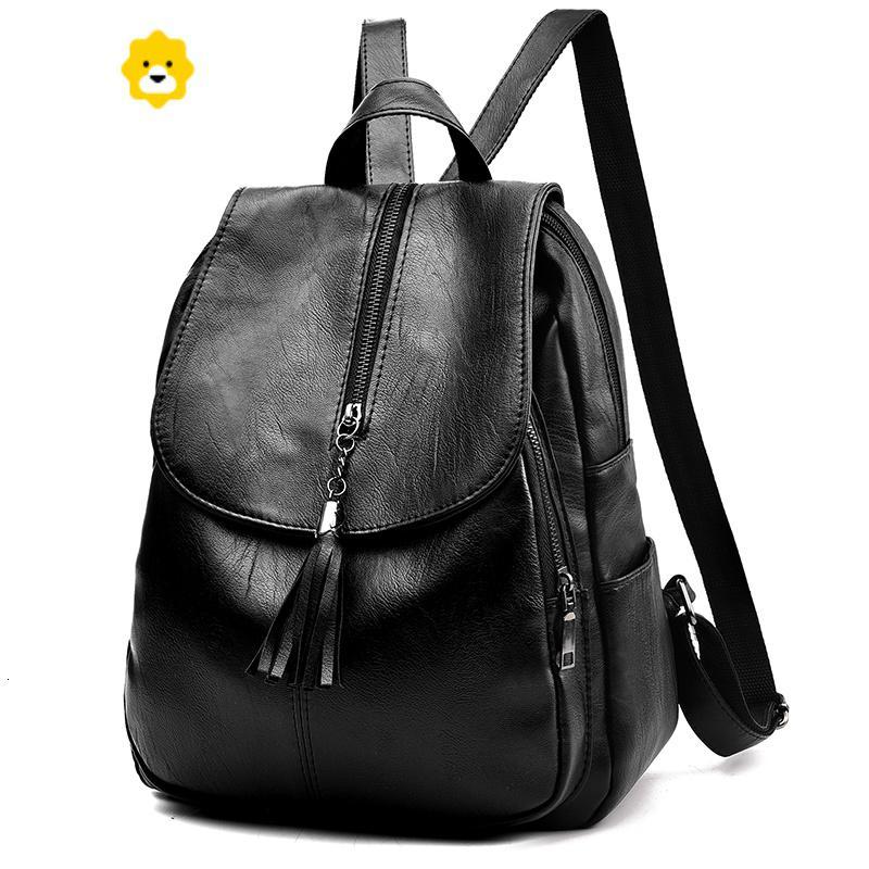 fenghou中年大妈小双肩包女简约百搭妇女士皮包中老年人妈妈背包包送