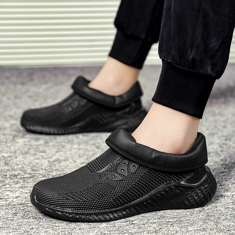 滑克厨师鞋男防滑鞋防水防油四季可穿厨房鞋工作鞋劳保鞋黑色9061冬款