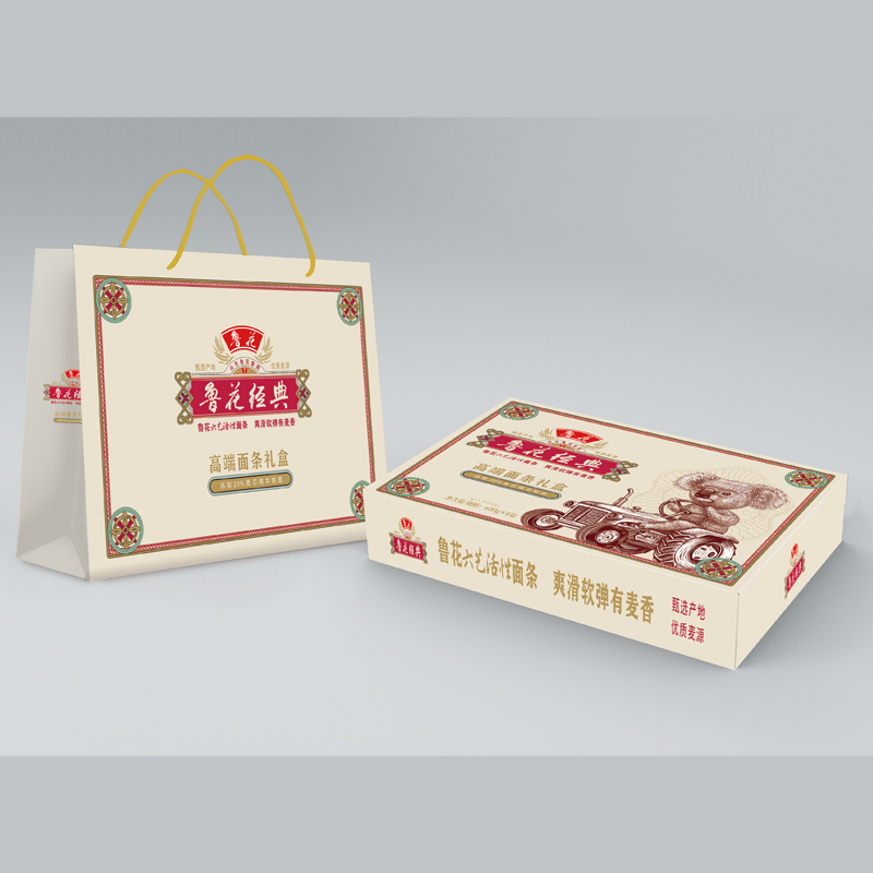 鲁花经典(考拉)挂面礼盒600g*6(椭圆600g*2+玉带600g*2+银丝龙须600g*2)高清大图