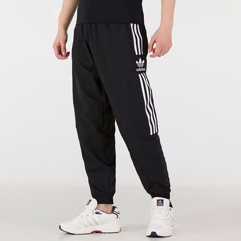 阿迪达斯(adidas) 裤子男 23年春季新款三叶草运动裤裤 H41387/内里网衬/拉链口袋
