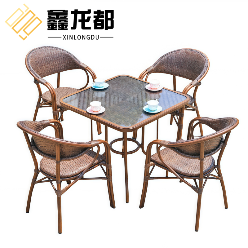 鑫龙都桌椅 户外桌椅80cm套