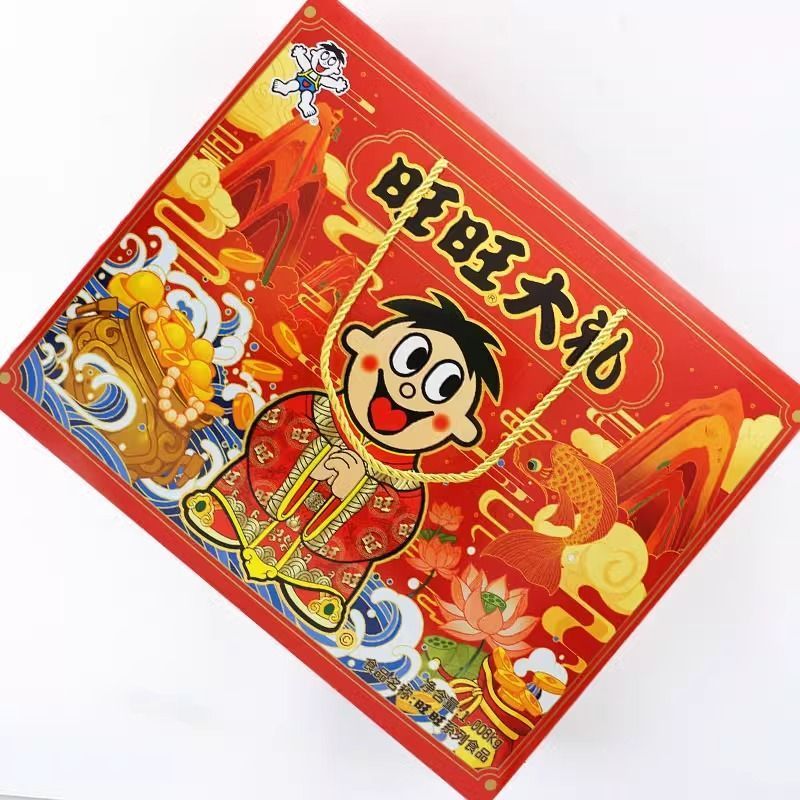 旺旺新年礼盒大礼包1008g盒装龙年送礼儿童仙贝雪饼膨化零食小吃休闲食品春节新年大礼包