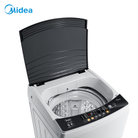 美的(Midea)MB100V31 10公斤大容量全自动洗脱一体波轮洗衣机 十年免清洗 水电双宽 品质电机 家用智利灰