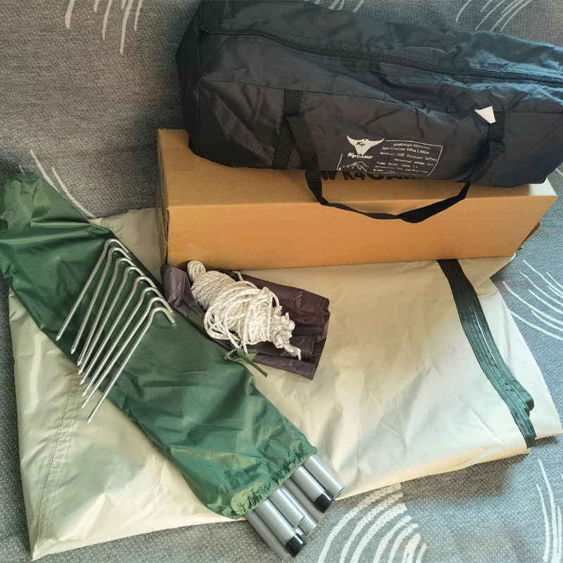 苏宁户外超大涂银天幕布六角超轻防雨防晒野外沙滩遮阳棚露营凉棚多种搭建高清大图