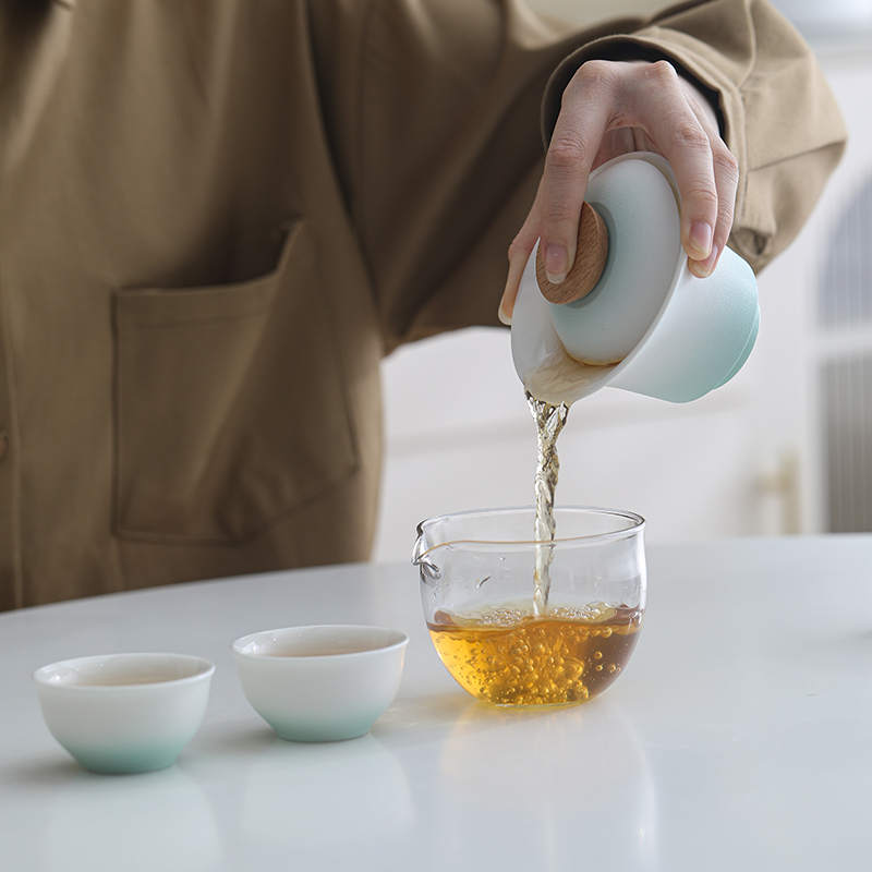 萬春和 茶悦随行 便携旅行盖碗茶具好物水杯随手礼送礼佳品高清大图