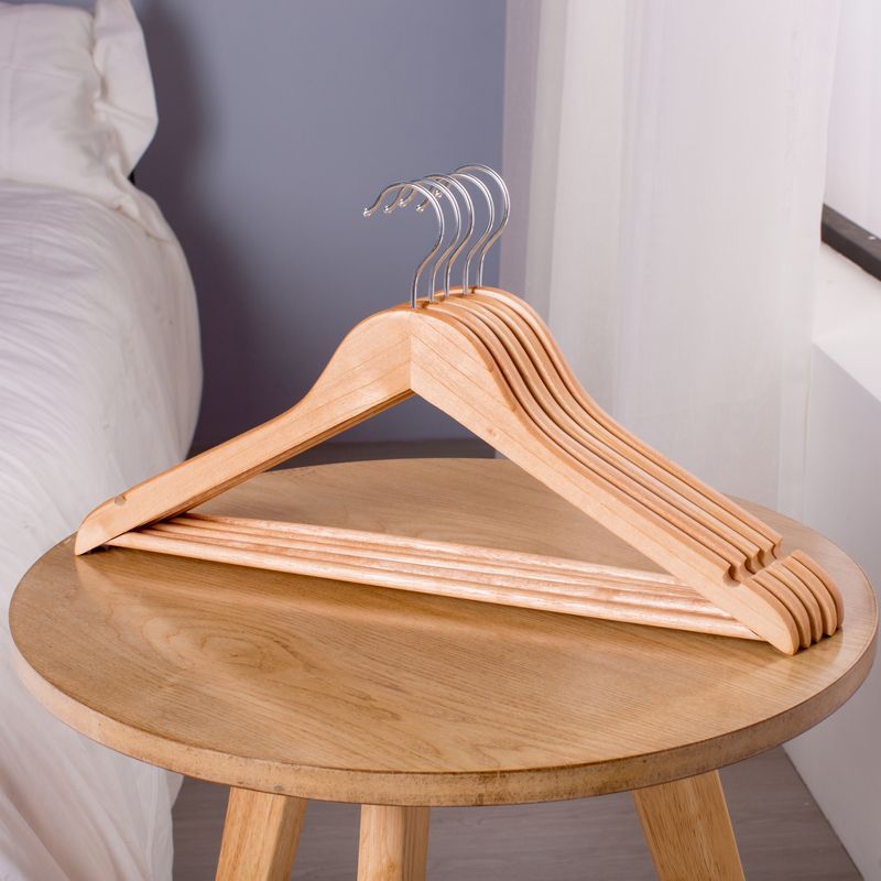 宜家衣架衣服架衣架子家用挂衣架木质实木服装店衣撑衣挂大衣架